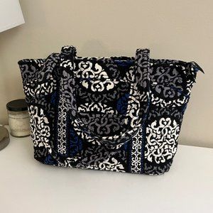 PRISTINE Vera Bradley Zipper Tote, Canterberry Cobalt